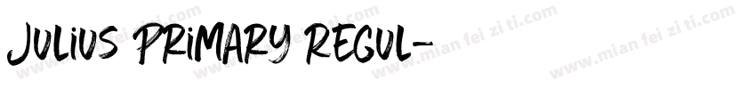 Julius Primary Regul字体转换